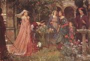 John William Waterhouse The Enchanted Garden (mk41) china oil painting reproduction